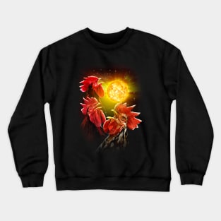 Crowing At The Sun Crewneck Sweatshirt